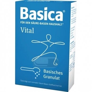 BASICA VITAL Rūgštinės-bazinės granulės, 200 g