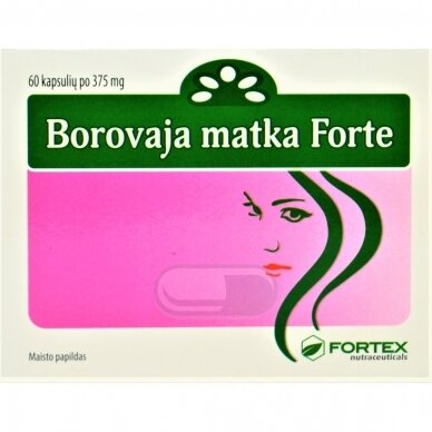 „Borovaja matka Forte“, 60 kapsulių po 375 mg