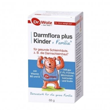 DR.WOLZ Darmflora plus Kinder + Familie, 68g