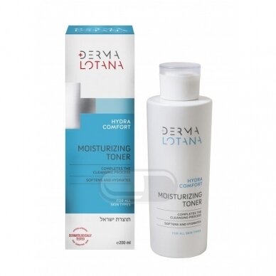 DERMA LOTANA DRĖKINAMASIS TONIKAS VISŲ TIPŲ ODAI HYDRA COMFORT 200 ML