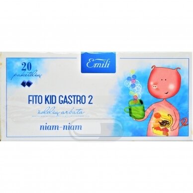 EMILI FITO KID GASTRO 2, žolelių arbata, 1,5 g, 20 vnt.