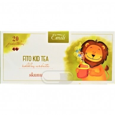 EMILI FITO KID TEA, žolelių arbata, 1,5 g, 20 vnt.