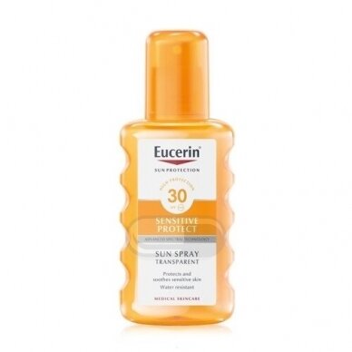 Eucerin Sensitive Protect skaidrus purškalas nuo saulės SPF 30 200ml