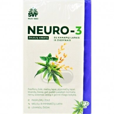 NEURO-3 SU KANAPIŲ LAPAIS