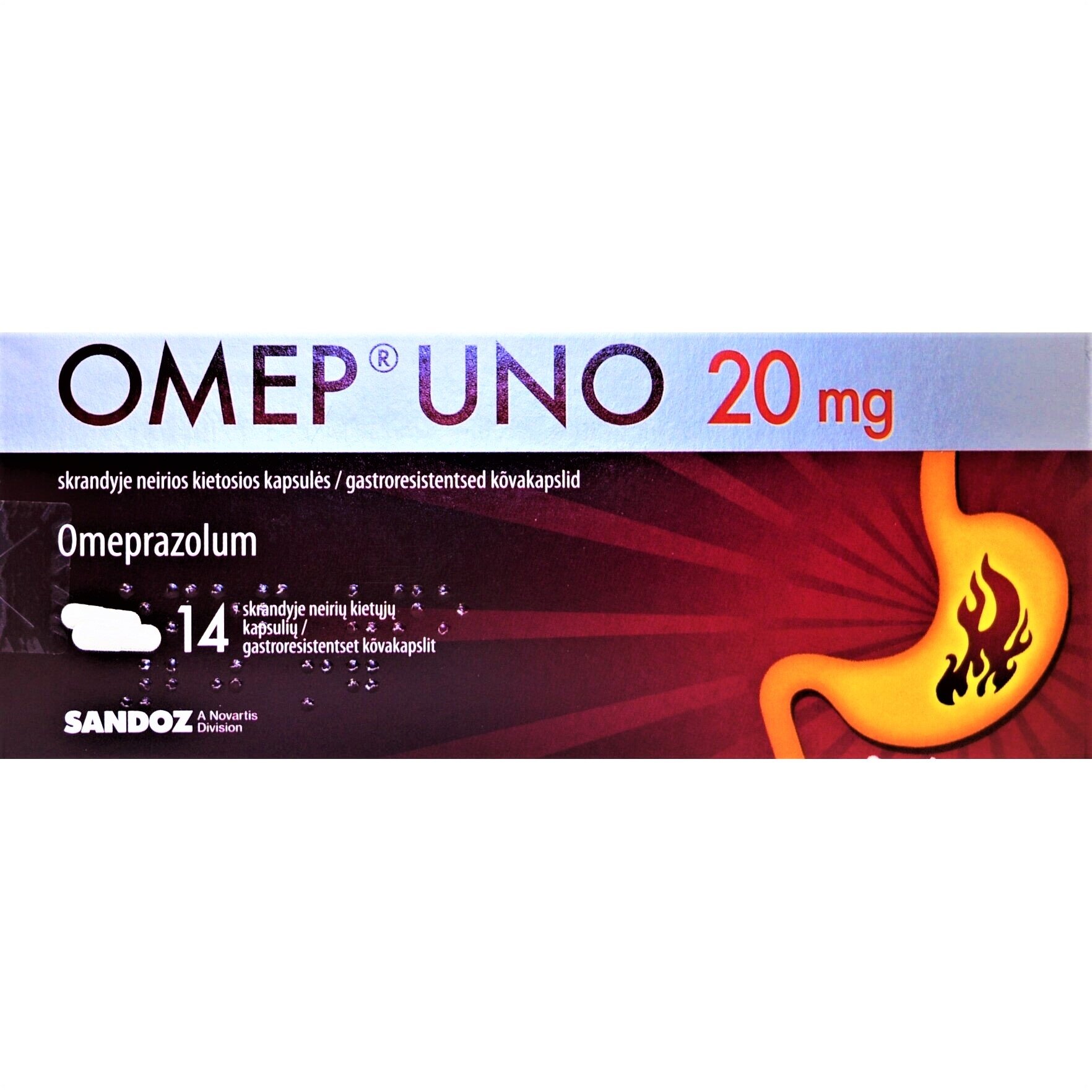 Omep Uno 20 Mg Skrandyje Neirios Kietosios Kapsulės N14 Internetinė Vaistinė