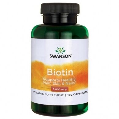 SWANSON Biotinas 5000 mcg N100